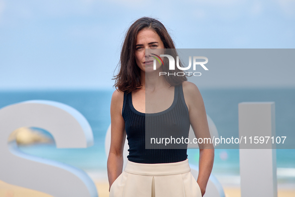 Patricia Lopez Arnaiz attends the photocall of the film ''Los Destellos'' during the 72nd San Sebastian International Film Festival in San S...