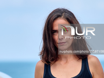 Patricia Lopez Arnaiz attends the photocall of the film ''Los Destellos'' during the 72nd San Sebastian International Film Festival in San S...