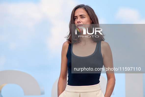 Patricia Lopez Arnaiz attends the photocall of the film ''Los Destellos'' during the 72nd San Sebastian International Film Festival in San S...