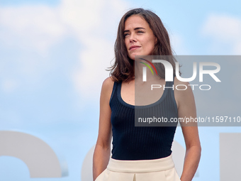 Patricia Lopez Arnaiz attends the photocall of the film ''Los Destellos'' during the 72nd San Sebastian International Film Festival in San S...