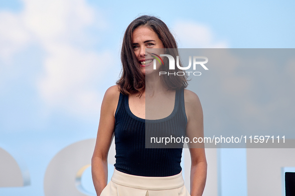 Patricia Lopez Arnaiz attends the photocall of the film ''Los Destellos'' during the 72nd San Sebastian International Film Festival in San S...