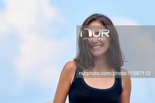 Patricia Lopez Arnaiz attends the photocall of the film ''Los Destellos'' during the 72nd San Sebastian International Film Festival in San S...