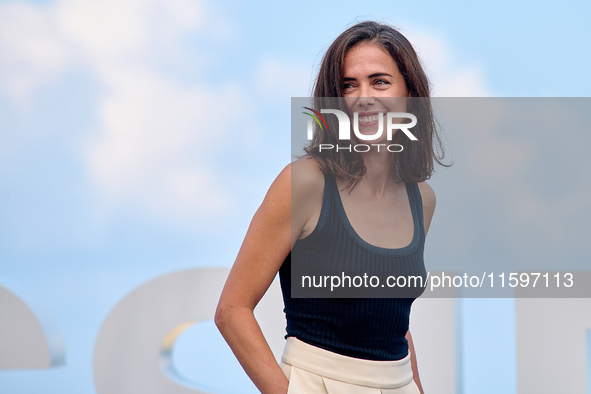 Patricia Lopez Arnaiz attends the photocall of the film ''Los Destellos'' during the 72nd San Sebastian International Film Festival in San S...