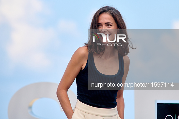 Patricia Lopez Arnaiz attends the photocall of the film ''Los Destellos'' during the 72nd San Sebastian International Film Festival in San S...