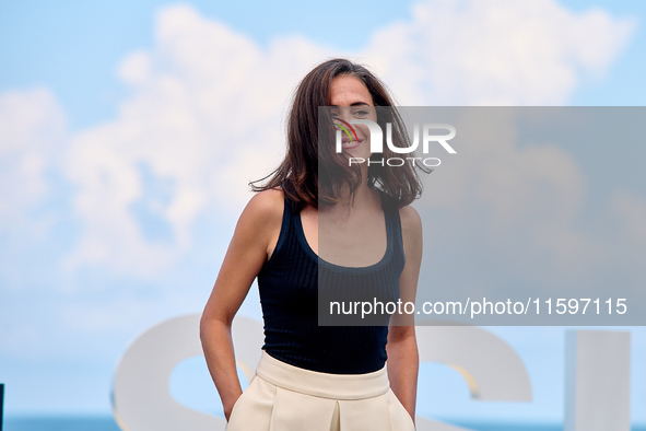 Patricia Lopez Arnaiz attends the photocall of the film ''Los Destellos'' during the 72nd San Sebastian International Film Festival in San S...