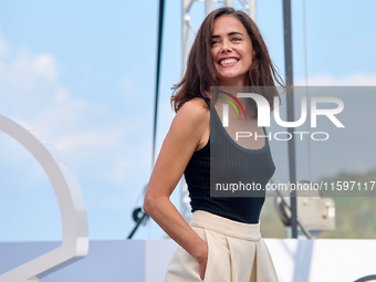 Patricia Lopez Arnaiz attends the photocall of the film ''Los Destellos'' during the 72nd San Sebastian International Film Festival in San S...