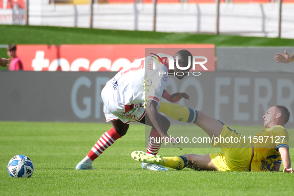 Davis Mensah of Mantova 1911 during the Italian Serie B soccer championship football match between Mantova Calcio 1911 and AS Cittadella 197...