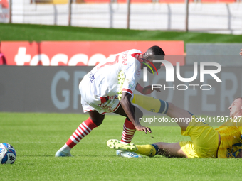 Davis Mensah of Mantova 1911 during the Italian Serie B soccer championship football match between Mantova Calcio 1911 and AS Cittadella 197...