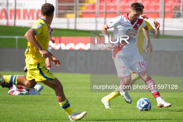 During the Italian Serie B soccer championship match between Mantova Calcio 1911 and AS Cittadella 1973 at Danilo Martelli Stadium in Mantua...