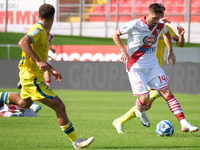 During the Italian Serie B soccer championship match between Mantova Calcio 1911 and AS Cittadella 1973 at Danilo Martelli Stadium in Mantua...