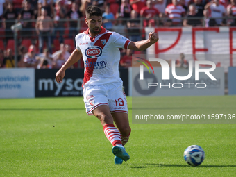 Fabrizio Brignani of Mantova 1911 carries the ball during the Italian Serie B soccer championship football match between Mantova Calcio 1911...