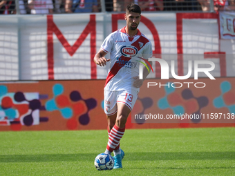 Fabrizio Brignani of Mantova 1911 carries the ball during the Italian Serie B soccer championship football match between Mantova Calcio 1911...