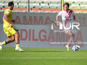 Antonio Fiori of Mantova 1911 carries the ball during the Italian Serie B soccer championship football match between Mantova Calcio 1911 and...