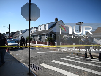 Six people are slashed in a slashing attack in the Gerritsen section of Brooklyn, New York, United States, on September 22, 2024. At approxi...