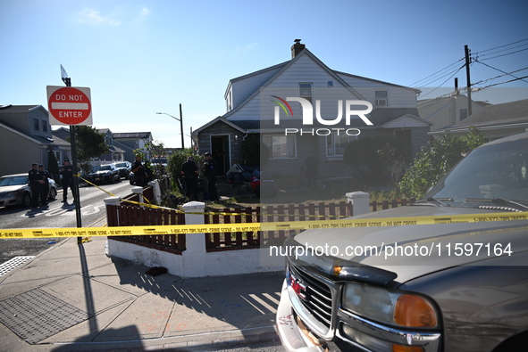 Six people are slashed in a slashing attack in the Gerritsen section of Brooklyn, New York, United States, on September 22, 2024. At approxi...