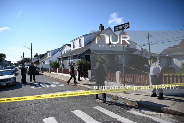 Six people are slashed in a slashing attack in the Gerritsen section of Brooklyn, New York, United States, on September 22, 2024. At approxi...