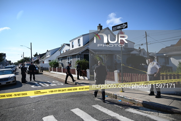 Six people are slashed in a slashing attack in the Gerritsen section of Brooklyn, New York, United States, on September 22, 2024. At approxi...