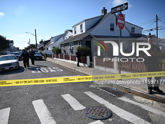 Six people are slashed in a slashing attack in the Gerritsen section of Brooklyn, New York, United States, on September 22, 2024. At approxi...