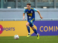 Adam Magri Overend of Sliema Wanderers is in action during the Malta 360 Sports Premier League soccer match between the two teams at the Nat...