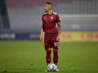 Thiago Espindola de Paula of Gzira United gestures during the Malta 360 Sports Premier League soccer match between the two teams at the Nati...