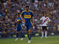 Edinson Cavani of Boca Juniors during an Argentine soccer league match at La Bombonera stadium in Buenos Aires, Argentina, on September 21,...