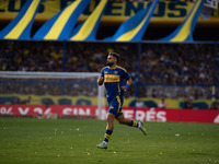 Milton Gimenez of Boca Juniors during an Argentine soccer league match at La Bombonera stadium in Buenos Aires, Argentina, on September 21,...