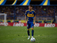 Kevin Zenon of Boca Juniors during an Argentine soccer league match at La Bombonera stadium in Buenos Aires, Argentina, on September 21, 202...