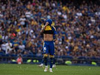 Cristian Medina of Boca Juniors during an Argentine soccer league match at La Bombonera stadium in Buenos Aires, Argentina, on September 21,...