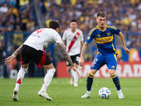 Kevin Zenon of Boca Juniors during an Argentine soccer league match at La Bombonera stadium in Buenos Aires, Argentina, on September 21, 202...