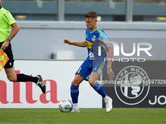 Myles Beerman of Sliema Wanderers is in action during the Malta 360 Sports Premier League soccer match between Gzira United and Sliema Wande...