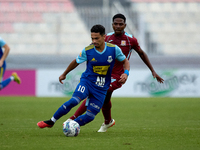 Samuel Gomes Da Mata of Sliema Wanderers is in action during the Malta 360 Sports Premier League soccer match between Gzira United and Sliem...