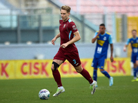 Gabriel Bohrer Mentz of Gzira United is in action during the Malta 360 Sports Premier League soccer match between Gzira United and Sliema Wa...