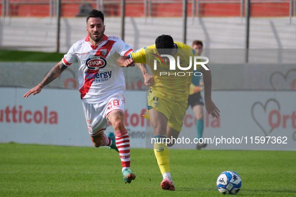 Mattia Muroni of Mantova 1911 during the Italian Serie B soccer championship football match between Mantova Calcio 1911 and AS Cittadella 19...