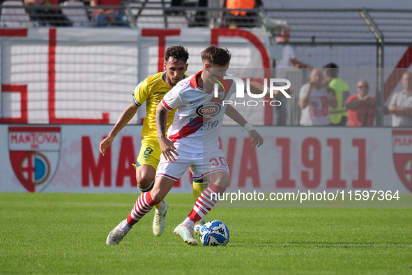 Davide Bragantini of Mantova 1911 during the Italian Serie B soccer championship football match between Mantova Calcio 1911 and AS Cittadell...