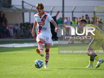 Antonio Fiori of Mantova 1911 participates in the Italian Serie B soccer championship football match between Mantova Calcio 1911 and AS Citt...