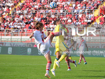 Antonio Fiori of Mantova 1911 participates in the Italian Serie B soccer championship football match between Mantova Calcio 1911 and AS Citt...