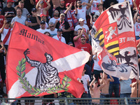 Supporters of Mantova 1911 during the Italian Serie B soccer championship match between Mantova Calcio 1911 and AS Cittadella 1973 at Danilo...