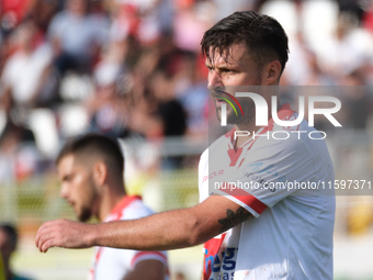 Alex Redolfi of Mantova 1911 participates in the Italian Serie B soccer championship football match between Mantova Calcio 1911 and AS Citta...