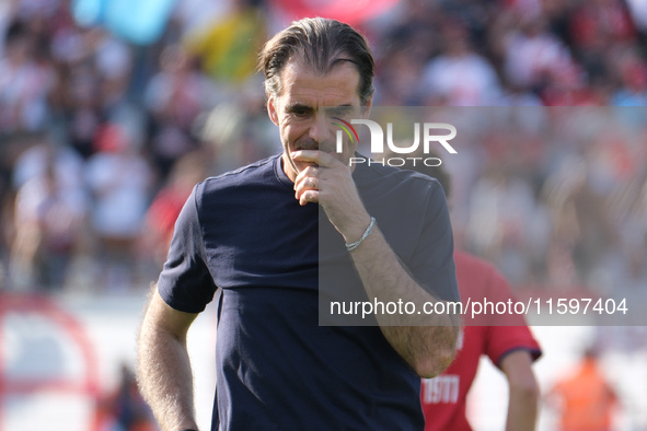 Edoardo Gorini, Head Coach of AS Cittadella 1973, during the Italian Serie B soccer championship football match between Mantova Calcio 1911...