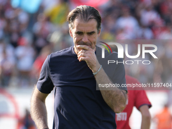 Edoardo Gorini, Head Coach of AS Cittadella 1973, during the Italian Serie B soccer championship football match between Mantova Calcio 1911...