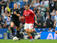 Jota Silva of Nottingham Forest plays in the Premier League match between Brighton and Hove Albion and Nottingham Forest at the American Exp...