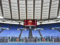 A.S. fans in Rome protest against society, leaving the Curva Sud empty during the 5th day of the Serie A Championship between A.S. Roma and...