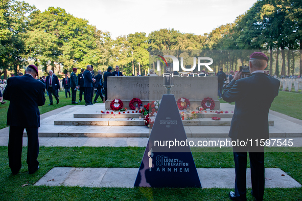 As part of the commemorations for the 80th anniversary of Operation Market Garden, a memorial service takes place at the Arnhem Oosterbeek W...