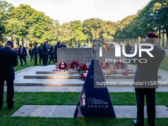 As part of the commemorations for the 80th anniversary of Operation Market Garden, a memorial service takes place at the Arnhem Oosterbeek W...