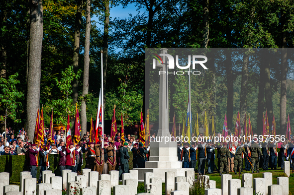 As part of the commemorations for the 80th anniversary of Operation Market Garden, a memorial service takes place at the Arnhem Oosterbeek W...