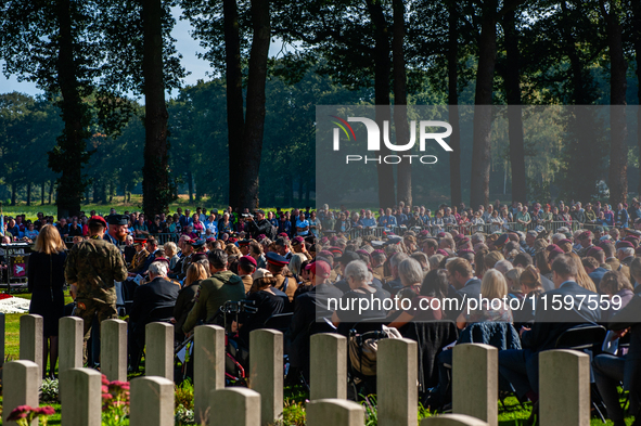 As part of the commemorations for the 80th anniversary of Operation Market Garden, a memorial service takes place at the Arnhem Oosterbeek W...