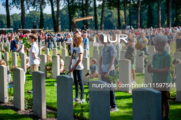 As part of the commemorations for the 80th anniversary of Operation Market Garden, a memorial service takes place at the Arnhem Oosterbeek W...