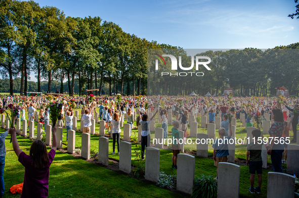 As part of the commemorations for the 80th anniversary of Operation Market Garden, a memorial service takes place at the Arnhem Oosterbeek W...