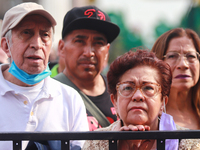 Persons are seen during the Maraton de Mariachis de la Ciudad de Mexico at Zocalo main square, which aims to promote and disseminate this re...