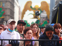 Persons are seen during the Maraton de Mariachis de la Ciudad de Mexico at Zocalo main square, which aims to promote and disseminate this re...